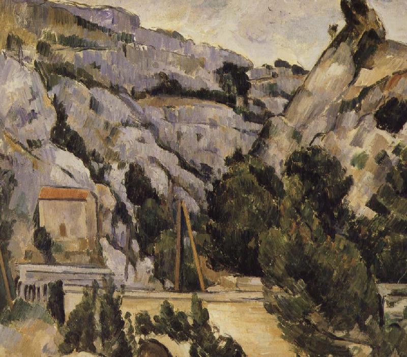 Paul Cezanne viaduct oil painting image